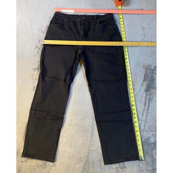 Gloria Vanderbilt Size 14 Short Black Denim Jeans Like NEW - Picture 1 of 9